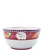 VIETRI Campagna Uccello Deep Serving Bowl, Color:Red - Image 1