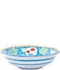 VIETRI Campagna Uccello Print Large Serving Bowl, Color:Aqua - Image 1