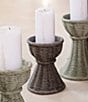 VIETRI Casa Candle Stick Holder, Color:Green - Image 2