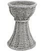 VIETRI Casa Candle Stick Holder, Color:Light Grey - Image 1