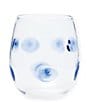 Color:Blue - Image 1 - Drop Stemless Wine Glass