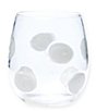Color:White - Image 1 - Drop Stemless Wine Glass