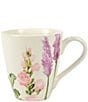 Color:White - Image 3 - Fiori Di Campo Collection Assorted Floral Coffee Mugs, Set of 4