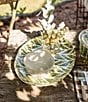 Color:Green - Image 2 - Foresta Primavera Geometric Medium Oval Platter
