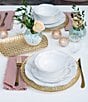 Color:White - Image 4 - Giorno Scallop Dinner Plate