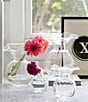 VIETRI Hibiscus Medium Fluted Glass Vase, Color:White - Image 3