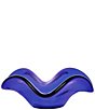 VIETRI Hibiscus Glass Cobalt Curve Bowl - Image 2