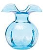 Color:Aqua - Image 1 - Hibiscus Medium Fluted Vase