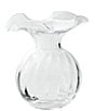 Color:Clear - Image 1 - Hibiscus Small Fluted Vase