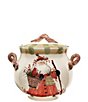 VIETRI Holiday Old St. Nick Biscotti Jar - Image 1