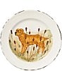 VIETRI Festive Fall Collection Wildlife Hunting Dog Dinner Plate, Color:Multi - Image 1