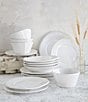 Color:White - Image 2 - Lastra Collection 16-Piece Dinnerware Set