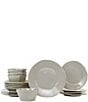 Color:Gray - Image 1 - Lastra Collection 16-Piece Dinnerware Set