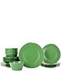 Color:Green - Image 1 - Lastra Green European 16-Piece Place Setting