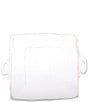 VIETRI Lastra Handled Square Platter, Color:White - Image 1