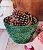 VIETRI Lastra Holiday Small Green Figural Deep Bowl - Image 2