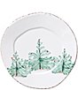 VIETRI Lastra Holiday Christmas Tree Salad Plate - Image 1