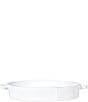 Color:WHITE - Image 1 - Lastra White Handled Oval Baker