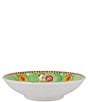 Color:Green - Image 1 - Melamine Campagna Chicken Gallina Print Coupe Pasta Bowl