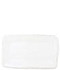 Color:White - Image 1 - Melamine Lastra White Rectangular Platter