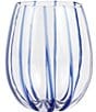 Color:Blue - Image 1 - Nuovo Stripe Stemless Wine Glass