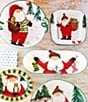 VIETRI Old St. Nick Bread Server with Stockings, Color:Multi - Image 2