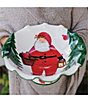 VIETRI Old St. Nick Pedestal Fruit Bowl - Image 3
