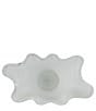 Color:White - Image 2 - Onda Blown Glass Medium Centerpiece Bowl