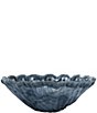 VIETRI Onda Collection Glass Gray Bowl - Image 1