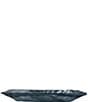 VIETRI Onda Collection Glass Gray Rectangular Tray - Image 1