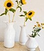 VIETRI Ondulata Short Vase, Color:White - Image 2