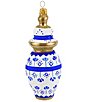 VIETRI Ornaments Figural Ginger Jar with Small Flowers Ornament - Image 1
