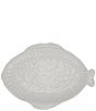 Color:White - Image 1 - Pesce Serena Small Oval Platter