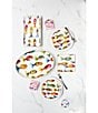 VIETRI Pesci Colorati Rectangular Platter, Color:White/Multi - Image 2