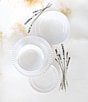 VIETRI Vietri Pietra Serena Collection White Salad Plate, Color:White - Image 6