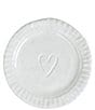 Color:White - Image 1 - Pietra Serena Heart Plate