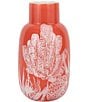 VIETRI Reef Collection Reef Coral Fluted Vase - Image 1