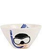 VIETRI Riviera Cereal Bowl, Color:Scuba - Image 1