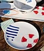 VIETRI Riviera Collection Salad Plate, Color:Life Preserver - Image 2