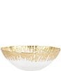 Color:Gold - Image 1 - Rufolo Glass Gold Brushstroke Small Bowl