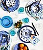 VIETRI Santorini Assorted 12-Piece Place Setting, Color:Blue - Image 3