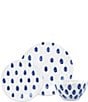 VIETRI Santorini Dot 3-Piece Place Setting, Color:Blue - Image 1