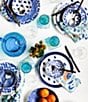 VIETRI Santorini Dot 3-Piece Place Setting, Color:Blue - Image 3