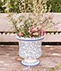 VIETRI Scorrimento Blu Collection Small Round Planter - Image 2