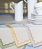 VIETRI Tavola Scalloped Placemats, Set of 4, Color:Yellow - Image 2