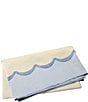 VIETRI Tavola Scalloped Tablecloth, Color:Blue - Image 1