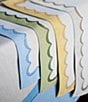 VIETRI Tavola Scalloped Tablecloth, Color:Blue - Image 3