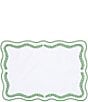VIETRI Tessuti Collection Rectangular Scalloped Edge Placemats, Set of 4 - Image 1