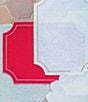 VIETRI Tessuti Rectangular Placemats with White Stitching, Set of 4, Color:White - Image 2