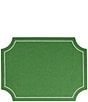 VIETRI Tessuti Rectangular Placemats with Stitching, Set of 4, Color:Green - Image 1